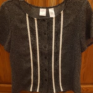 Emma James Sheer Polka-dot Blouse!